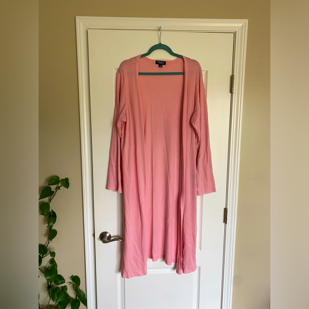 Rouge Long Cardigan w/ Side Slits